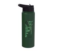 Wicked: for Good Torn Green Collage Logo Stainless Steel Insulated Water Bottle