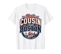 Wicked Funny Cousin from Boston Massachusetts Value Graphic T-Shirt, Men, White, S