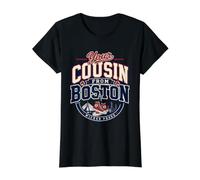 Wicked Funny Cousin from Boston Massachusetts Value Graphic T-Shirt, Women, Black, S