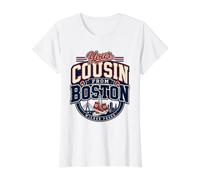 Wicked Funny Cousin from Boston Massachusetts Value Graphic T-Shirt, Women, White, XL