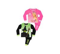 Wicked Girl's Glinda & Elphaba 2 Pack Pyjamas in Pink | Size: 10-11 Years Wicked Pink 10-11 Years