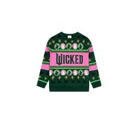 Wicked Girl's Glinda & Elphaba Christmas Jumper | Size: 7-8 Years Wicked Multicolor 7-8 Years
