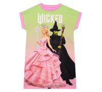 WICKED Girls Nightdress | Glinda and Elphaba Girls’ Nighties | Nighties for Kids | Glinda Nightdress | Pink 6-7 Years
