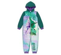 WICKED Girls Onesie Sleepsuit | Official Fleece Hooded All-in-One Pyjamas | Cosy Loungewear & Nightwear | Sizes 7 to 14 Years (13-14) Multicoloured