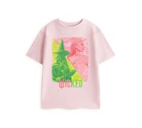 Wicked Glinda & Elphaba Girls T-Shirt in Pink | Short Sleeve Graphic Tee | Movie Inspired Apparel | Crew Neck Top for Kids Musical Merchandise Merch - 5-6 Years