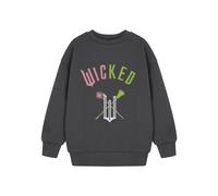 Wicked Girl's Sweatshirt | Girls Charcoal | Official Merch in Grey | Size: 13-14 Years Wicked Grey 13-14 Years