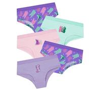 WICKED Girls Underwear, 5 Pack Girls Knickers, Glinda And Elphaba Kids Underwear, Multicolour 6-7 Years