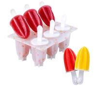 Wicked Gizmos 6 Star Ice Lolly Mould Silicone Ice Pop Maker Wicked Gizmos Multicolor
