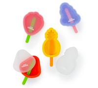Wicked Gizmos Fruit-Shaped Ice Lolly Mould Set - Premium BPA Free Silicone Wicked Gizmos Multicolor