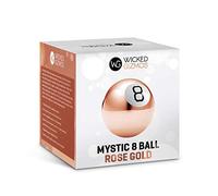 WICKED GIZMOS Magic 8 Ball - Classic Retro Novelty Mystic Gadget Answers Questions about Romance, Friendship, School, Work - Fun Gift Features More Than 15 Answers and Predictions (Rose Gold)