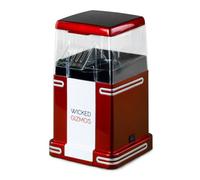 Wicked Gizmos Retro Red Popcorn Maker Hot Air Popping Machine W/ Butter Scoop And 6 Serving Boxes For Healthy Cinema Style Snacks