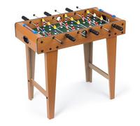 WICKED GIZMOS Table Top Football Game with Legs - Large Free Standing Quality Wooden Foosball Soccer Sport Board - Includes 9 Players per Side and 2 Balls - Classic Novelty Retro Toy Gadget Gift