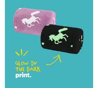 Wicked Gizmos Unicorn Glow In The Dark Blanket - Pink