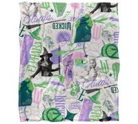 Wicked Glinda And Elphaba Scrapbook Silky Touch Super Soft Throw Blanket 152 X 127 Cm