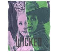 Wicked Glinda And Elphaba Torn Poster Silky Touch Super Soft Throw Blanket 152 X 127 Cm