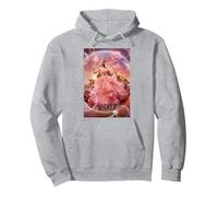 Wicked Glinda Bubble Poster Pullover Hoodie, Adult Unisex, Heather Grey, Large