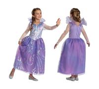 WICKED Glinda For Good Fancy Dress for Kids, Official by Disguise, Beautiful Glitter Details, Mesh Collar and Sleeves, Perfect for Halloween or Carnival, for Ages 3-4