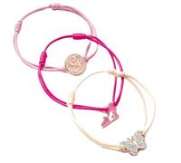 WICKED Glinda Friendship Bracelet Set of 3 Bracelets - Pin, White and Rose-Gold