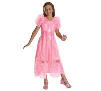 Wicked Glinda Popular Fancy Dress for Kids, Official by Disguise, Glittering Bodice and Puff Sleeves, Detailed Design, Perfect for Halloween or Carnival, for Girls Ages 4-6, 7-8 & 10-12 years