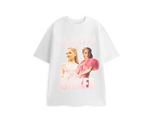 Wicked Glinda Witch White T-Shirt | Women's Short Sleeve Graphic Tee Featuring Glinda | Classic Movie Character Apparel | The Good Witch Merchandise Merch - XX-Large