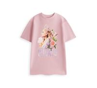 Vanilla Underground Wicked Womens Pink Floral Glinda Short Sleeved T-Shirt (Xx-Large)