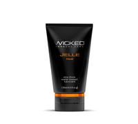 Wicked Jelle Water Based Anal Lubricant - Heat - 4 oz.
