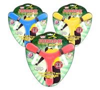 Wicked Junior Booma | The Soft and Safe Indoor Boomerang For Beginners | Made from Memorang Foam | Guaranteed Return Flight | 1-3 Metres Range (Random - Blue/Red/Yellow)