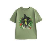Wicked Kids Short Sleeved T-Shirt (Khaki) in Green | Size: 11-12 Years Wicked Green 11-12 Years