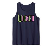 Wicked Logo Pink And Green Playful Cartoon Style Tank Top
