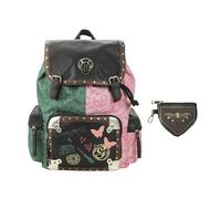 Wicked Magical Icons Spilt 18" Pink & Green Rucksack