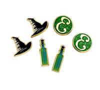 Wicked Men's Elphaba Stud Earrings Set in Green Wicked Green One Size