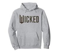 Wicked Movie Floral Logo Pullover Hoodie, Adult Unisex, Heather Grey, X-Large