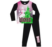 WICKED Movie Girls Pyjamas | Glinda And Elphaba Girls' Pyjama Sets | PJs For Kids | Boys' Hoodies | Black 10-11 Years