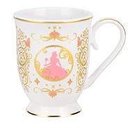 Wicked Movie Glinda Mug - Officially Licensed Gift Fans, Pink & Gold Ceramic Cup with G Monogram, Stylish Tea & Coffee Drinkware, 250ml (8.4fl oz) | Paladone
