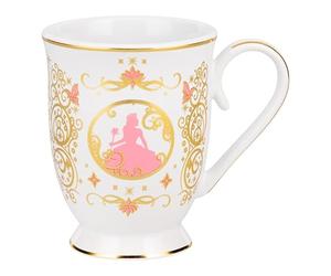 Wicked Movie Glinda Mug - Officially Licensed Gift Fans, Pink & Gold Ceramic Cup with G Monogram, Stylish Tea & Coffee Drinkware, 250ml (8.4fl oz) | Paladone