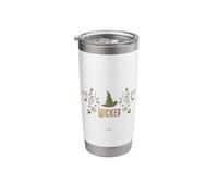 Wicked Movie Logo Elphaba Hat Floral Stainless Steel Insulated Tumbler