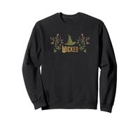 Wicked Movie Logo Elphaba Hat Floral Sweatshirt