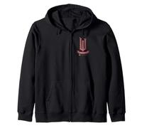 Wicked Movie Logo Glinda Pink And Gold Wand Zip Hoodie