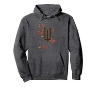 Wicked Movie Logo W Butterfly Pullover Hoodie, Adult Unisex, Dark Heather Grey, Small