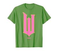 Wicked Movie W Logo Pink Goes Good with Green T-Shirt, Men, Grass Green, Large