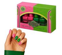 Wicked Nail Polish Collection - 4-Piece Set of Pink & Green Shades | Long-Lasting, High-Gloss Nail Varnish | Gift Set Inspired by Wicked Musical