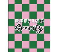 Wicked Notebook: Defying Gravity | Pink & Green Checkered | 7.5 x 9.25, 120 Pages, Wide Ruled