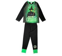 WICKED Official Girls Pyjamas, 2 Piece Set, Black Age 4-5 Years