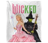 Wicked Pink And Green Glinda And Elphaba Witches Silky Touch Super Soft Throw Blanket 152 X 127 Cm