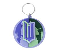 Wicked Pvc Spinner Keyring Green/blue (One Size)