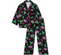 Wicked Pyjamas, Elphaba And Glinda Button Front Pyjamas, Girls’ Pyjama Sets, Black 7-8 Years