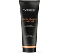 Wicked Sensual Care Massage Cream 120 ml Orange Blossom and Patchouli Scented Transparent