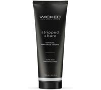 Wicked Sensual Massage Cream - Stripped and Bare - 4 oz.
