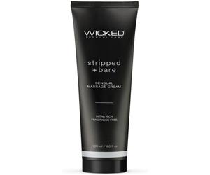 Wicked Sensual Care Stripped & Bare Sensual Massage Cream Fragrance-Free 120ml