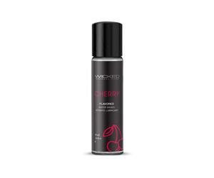 Wicked Sensual Care Water Based Flavored Lubricant - Cherry - 1 oz.
